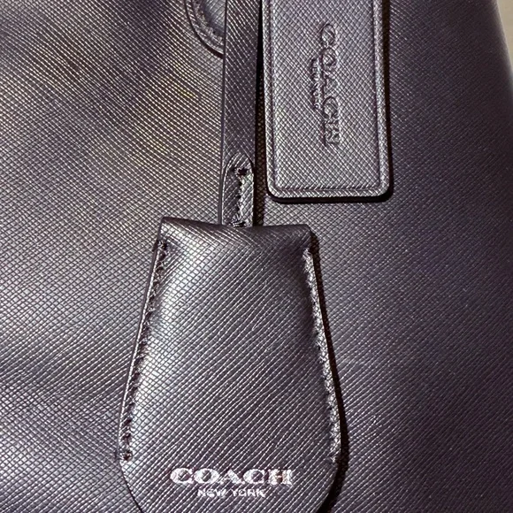 Coach Black Tote with Chain Straps - Picture 8 of 10